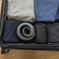 The Travel Set packed alongside a suitcase thumbnail